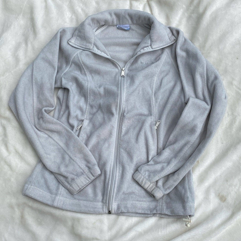 White Columbia zip up fleece